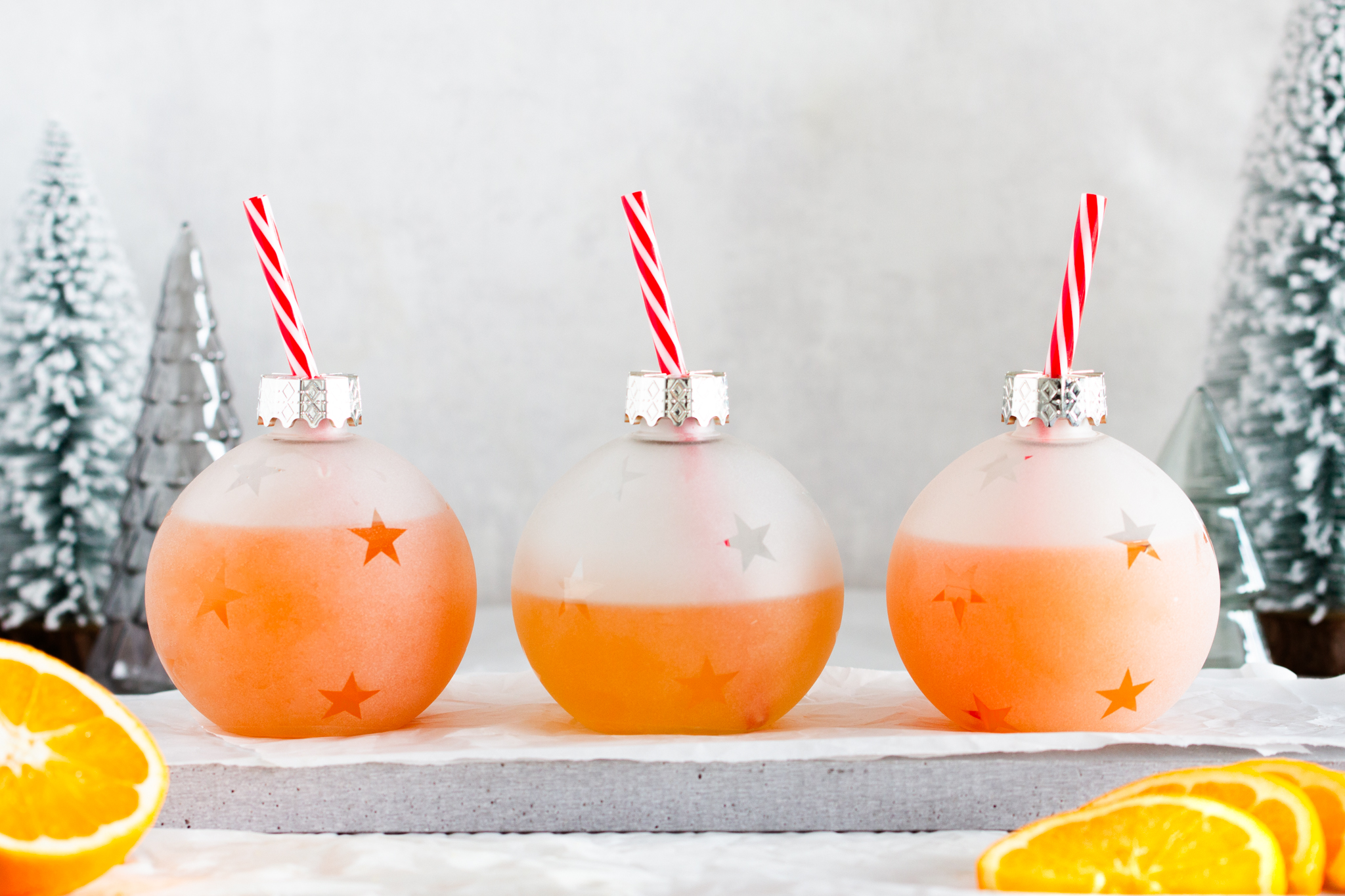 3 Gläser heißer Aperol