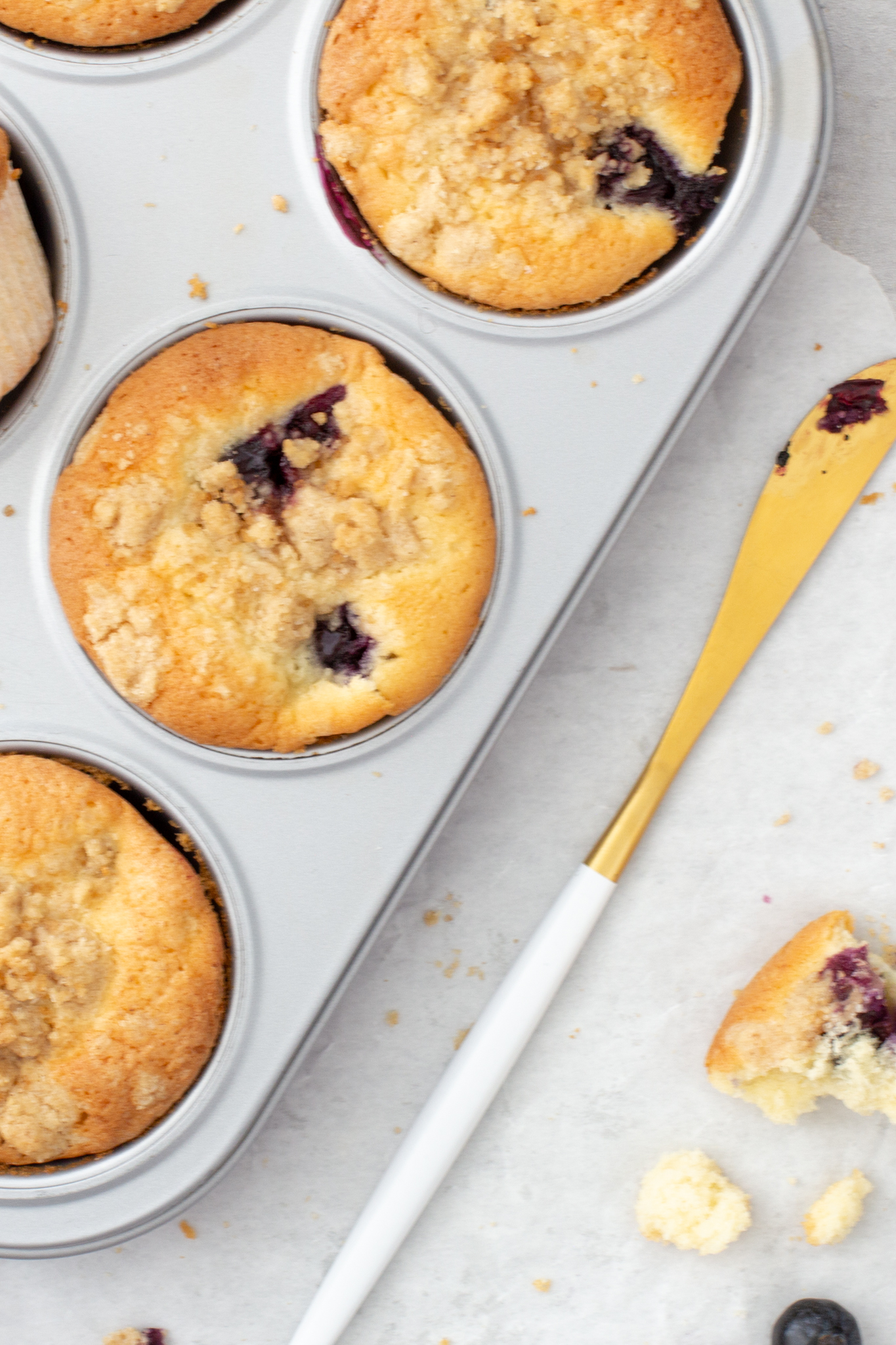 Blueberry Muffins im Blech