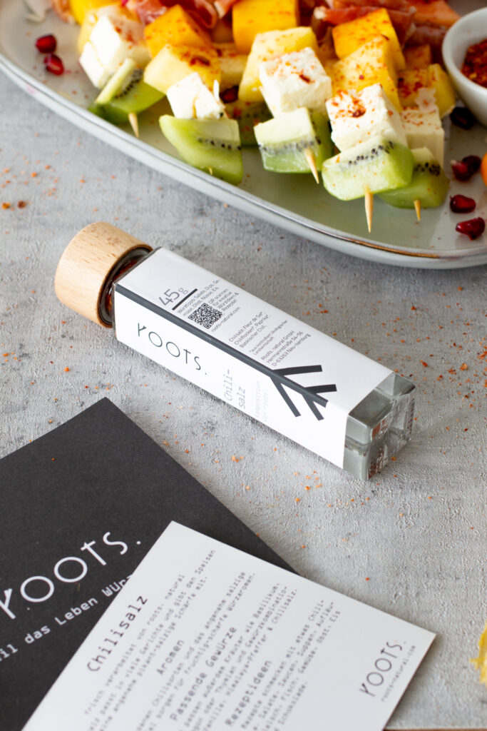 Chilisalz von Roots mit Gewürzbeschreibung